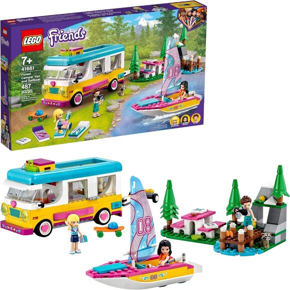 Lego Brand New Friends Camper Van and Sailboat 41681 Building Kit - Picture 1 of 13